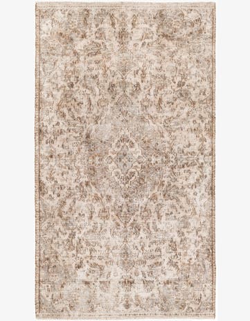 4' x 7' 1 Hand Knotted Ultra Vintage Persian Wool Rug