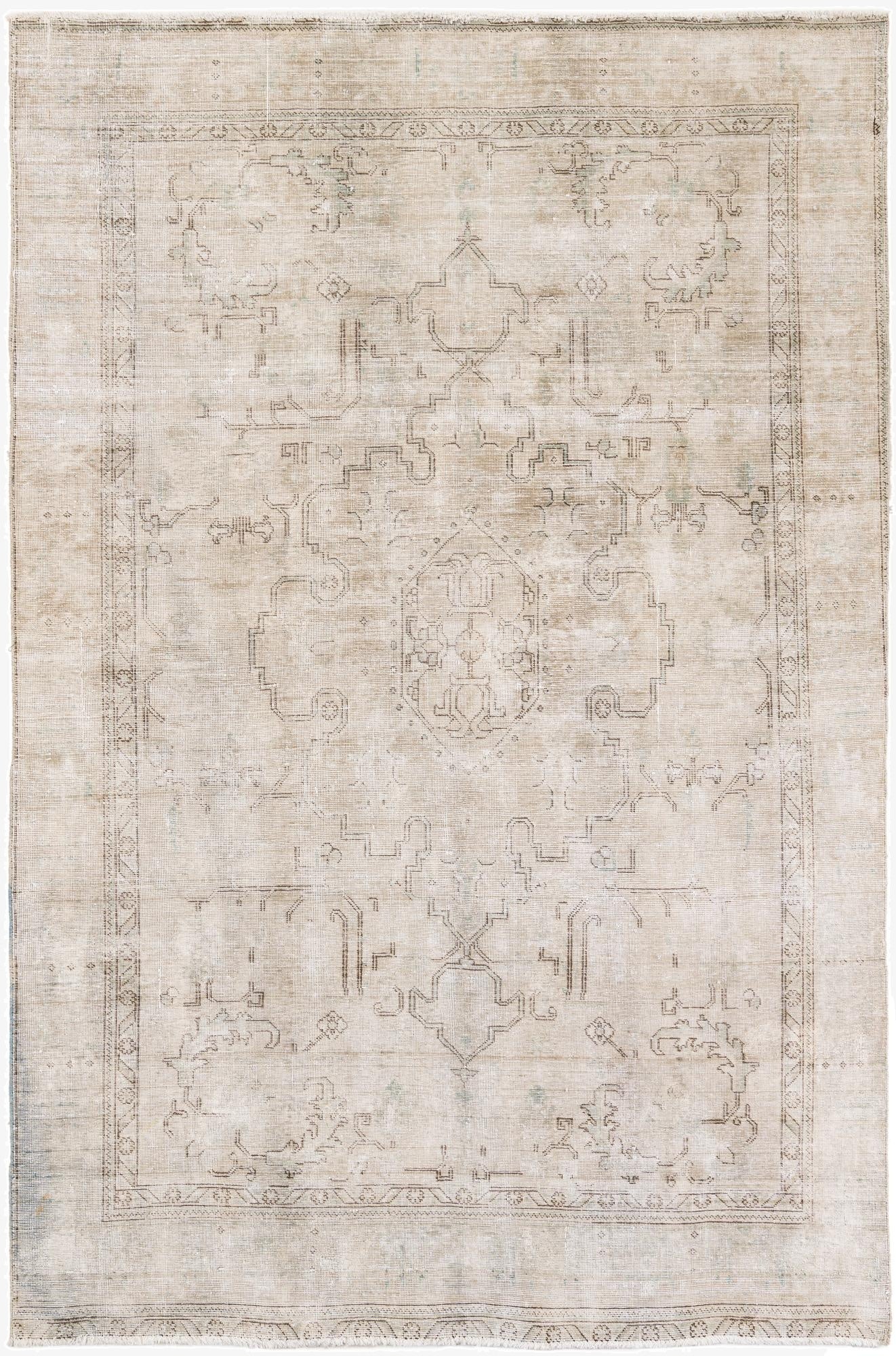 Primary image 6' x 9' 1  Hand Knotted Ultra Vintage Persian Wool Rug