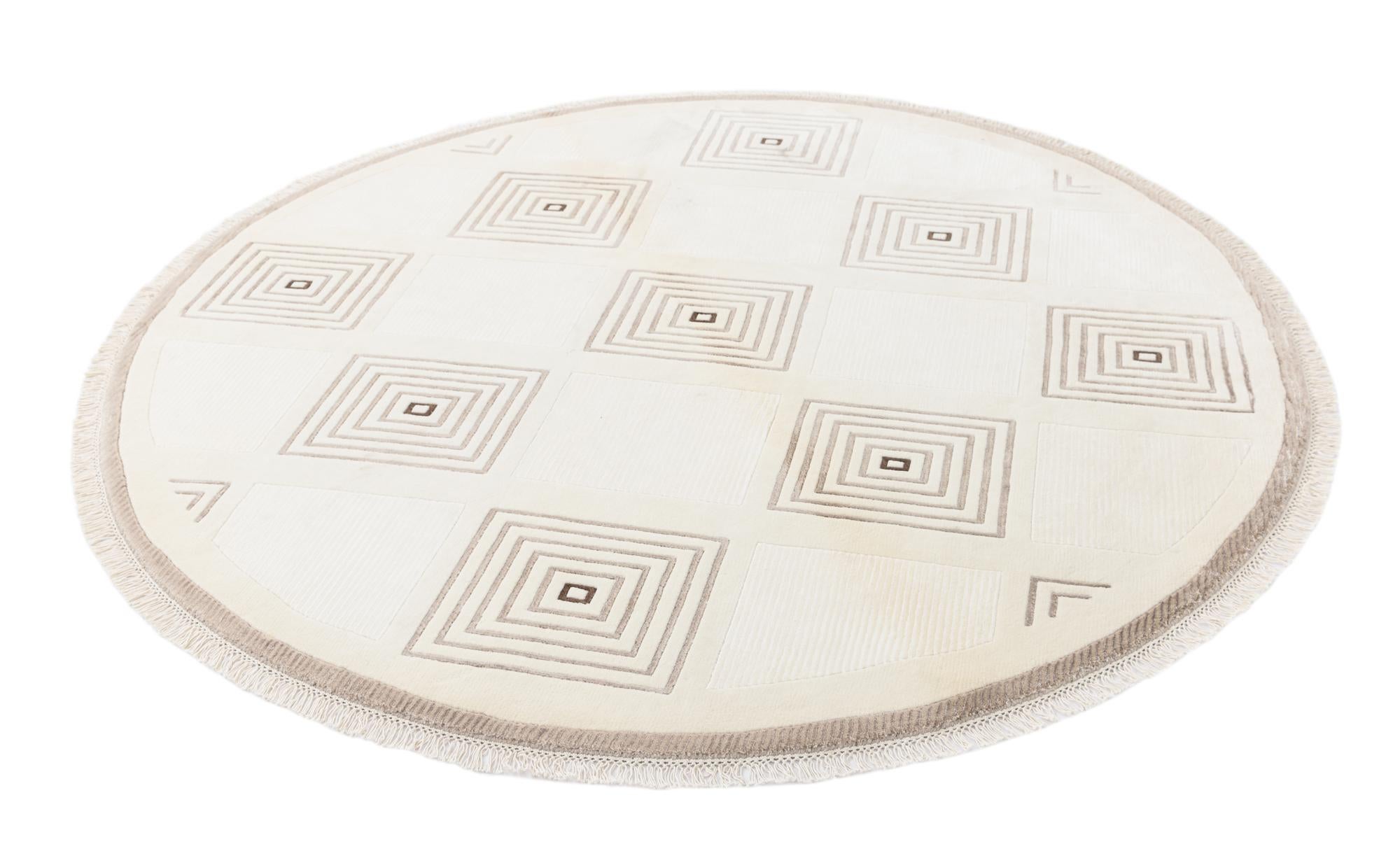 6' 3 x 6' 3 Hand Knotted Darya Round Rug