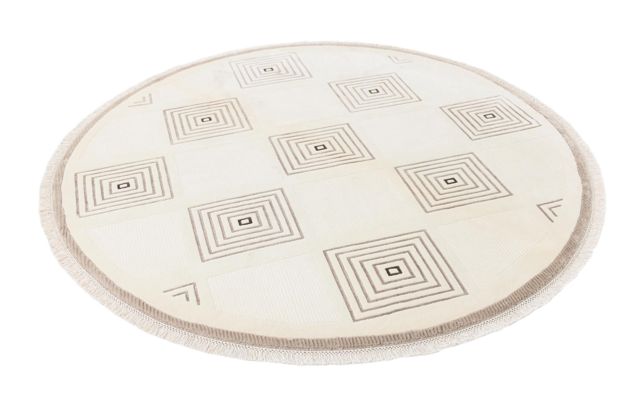 6' 3 x 6' 3 Hand Knotted Darya Round Rug