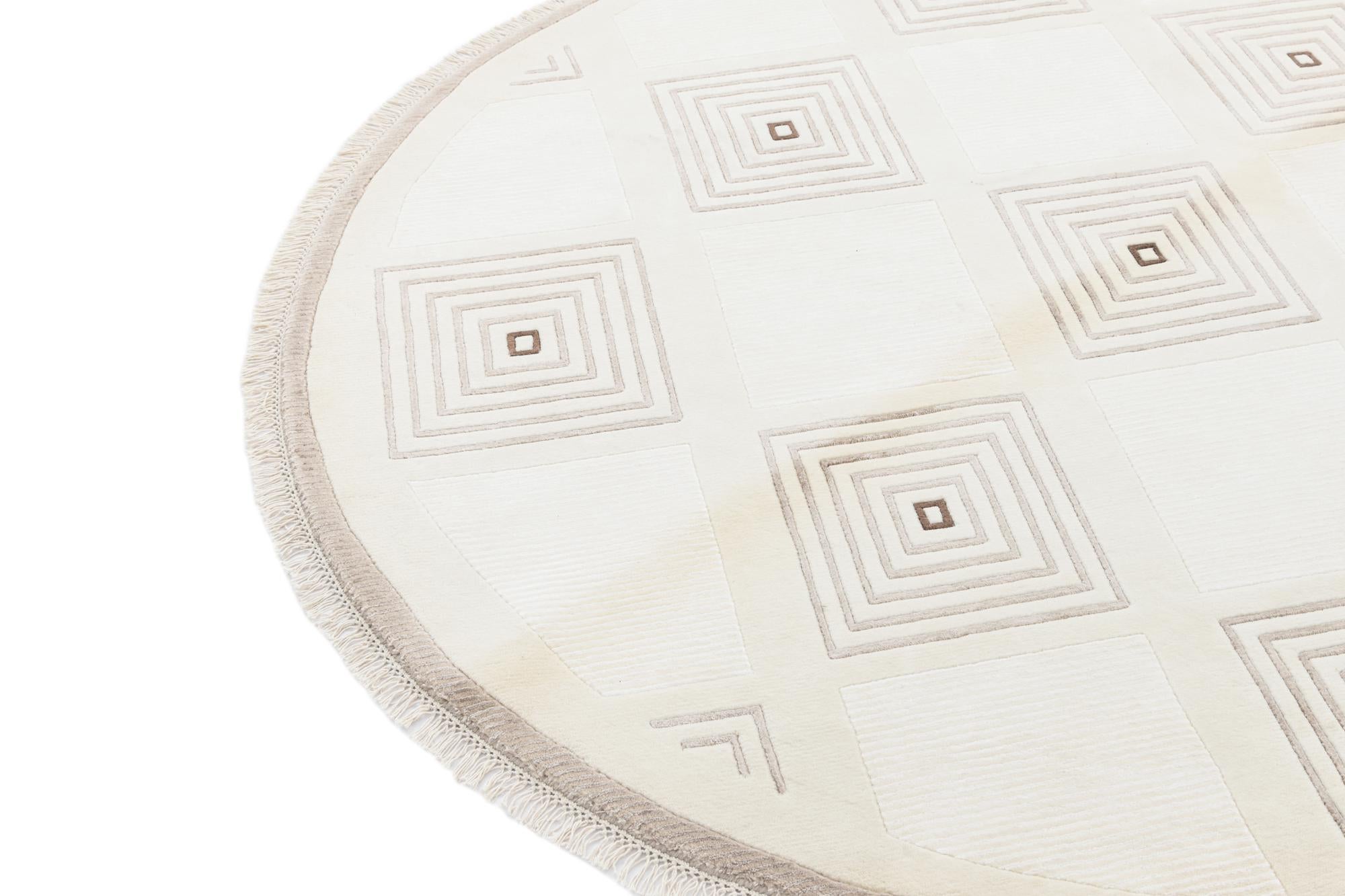 6' 3 x 6' 3 Hand Knotted Darya Round Rug