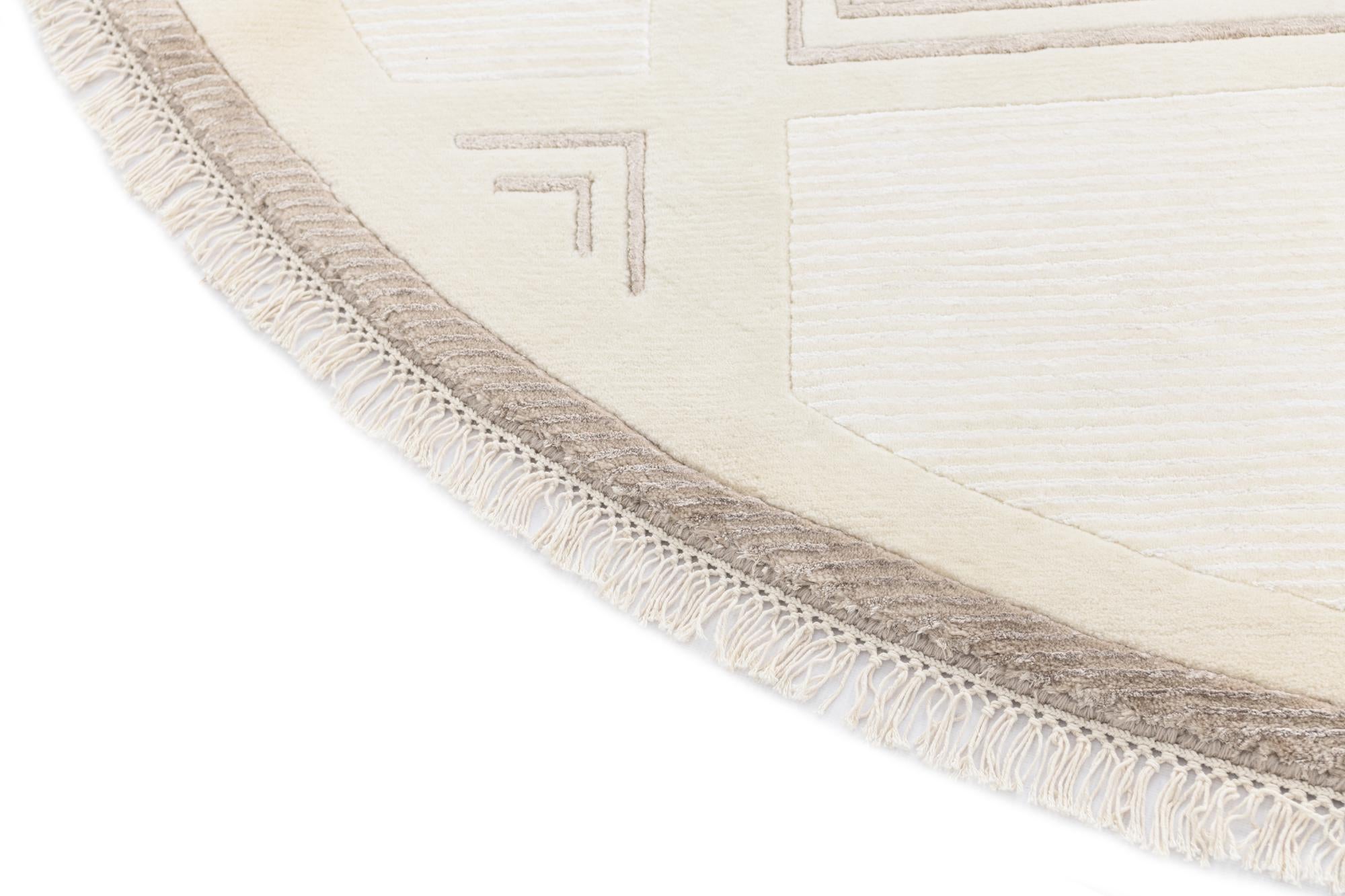6' 3 x 6' 3 Hand Knotted Darya Round Rug