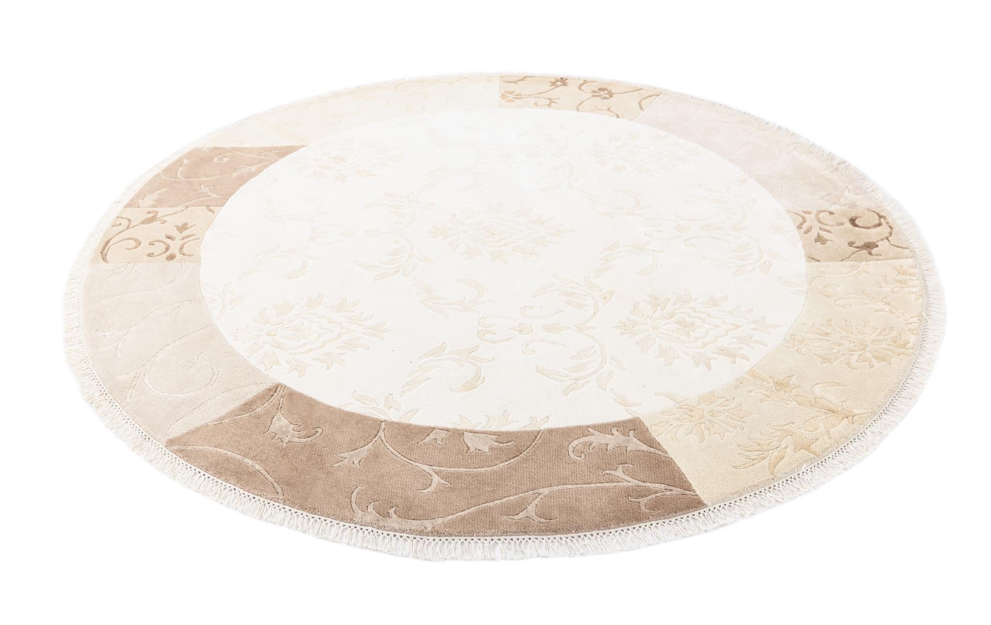 6' 7 x 6' 7 Hand Knotted Darya Round Rug
