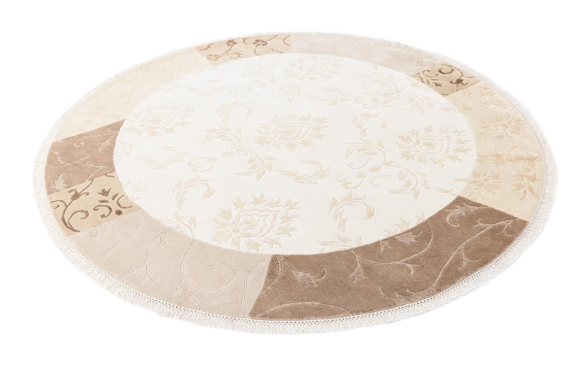6' 7 x 6' 7 Hand Knotted Darya Round Rug