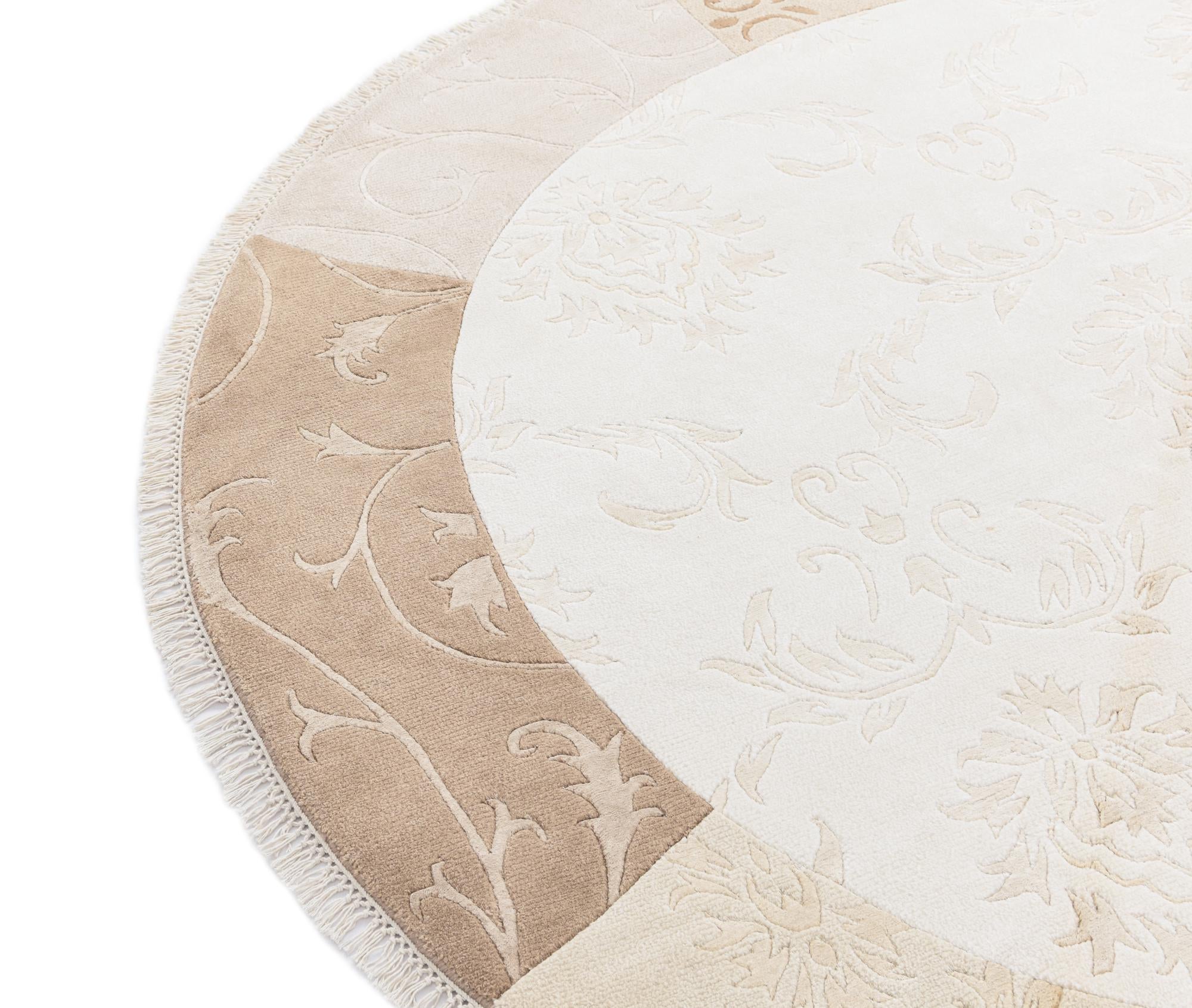 6' 7 x 6' 7 Hand Knotted Darya Round Rug