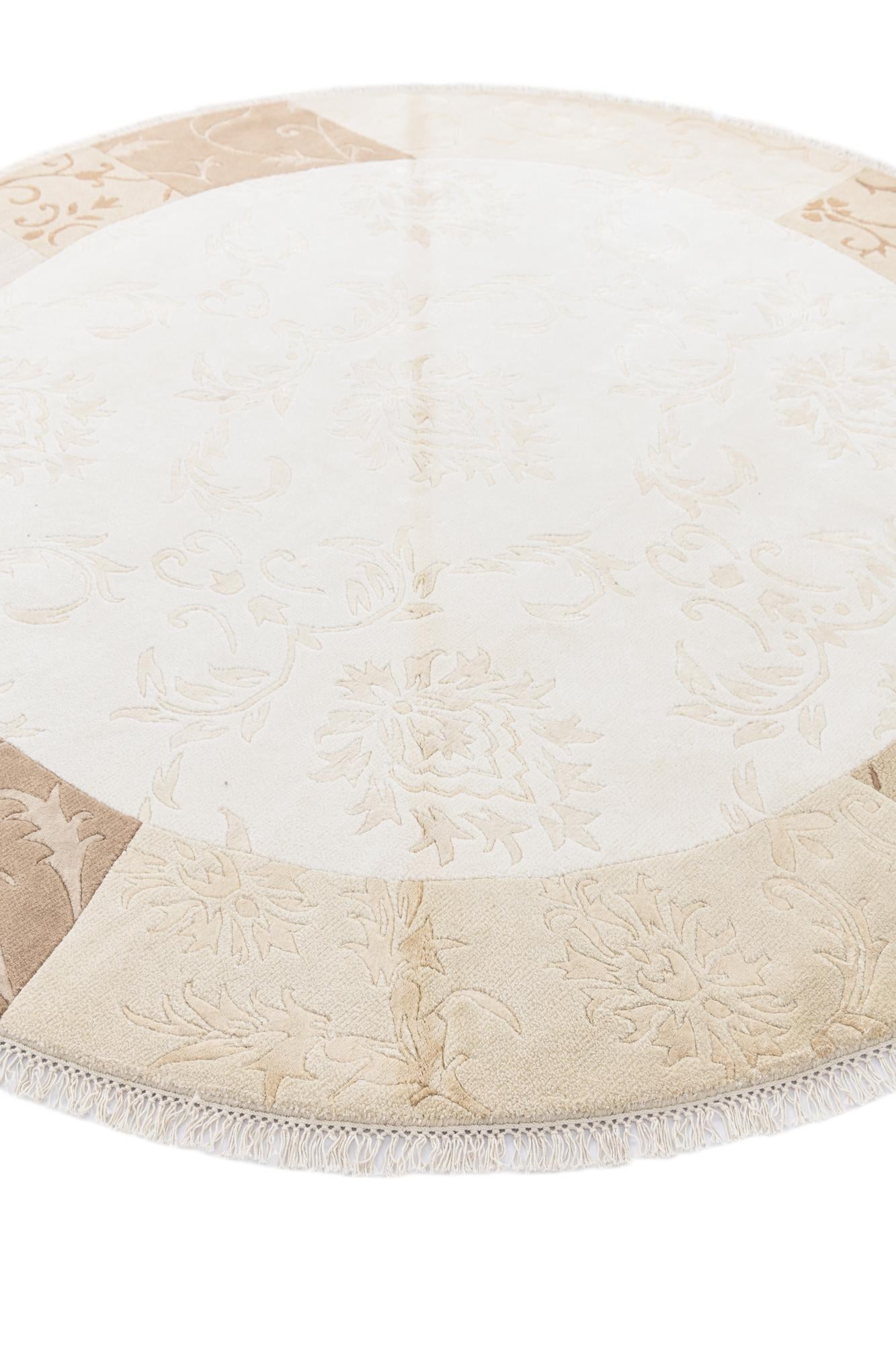 6' 7 x 6' 7 Hand Knotted Darya Round Rug