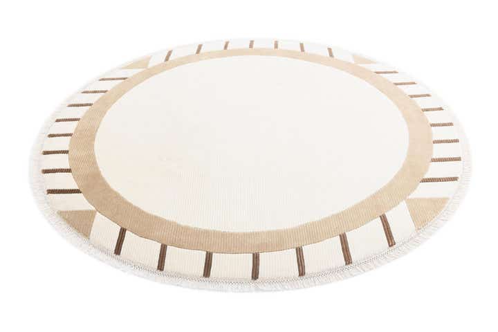 6' 7 x 6' 7 Hand Knotted Darya Wool Round Rug