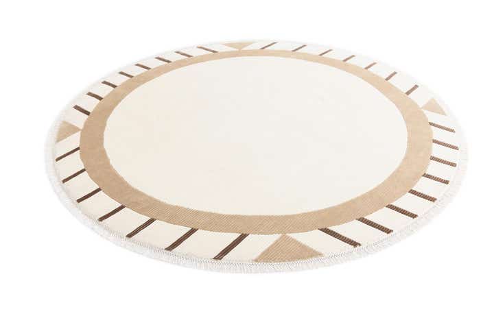 6' 7 x 6' 7 Hand Knotted Darya Wool Round Rug