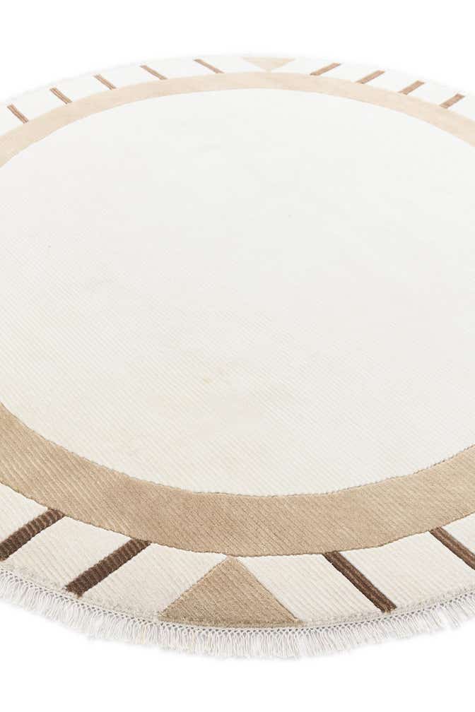 6' 7 x 6' 7 Hand Knotted Darya Wool Round Rug