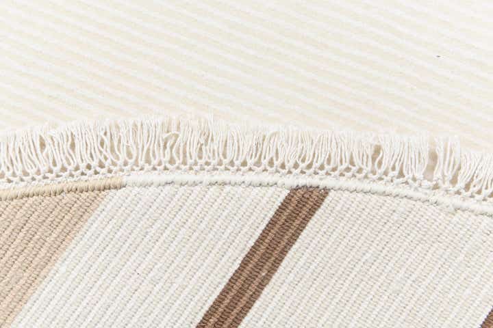 6' 7 x 6' 7 Hand Knotted Darya Wool Round Rug