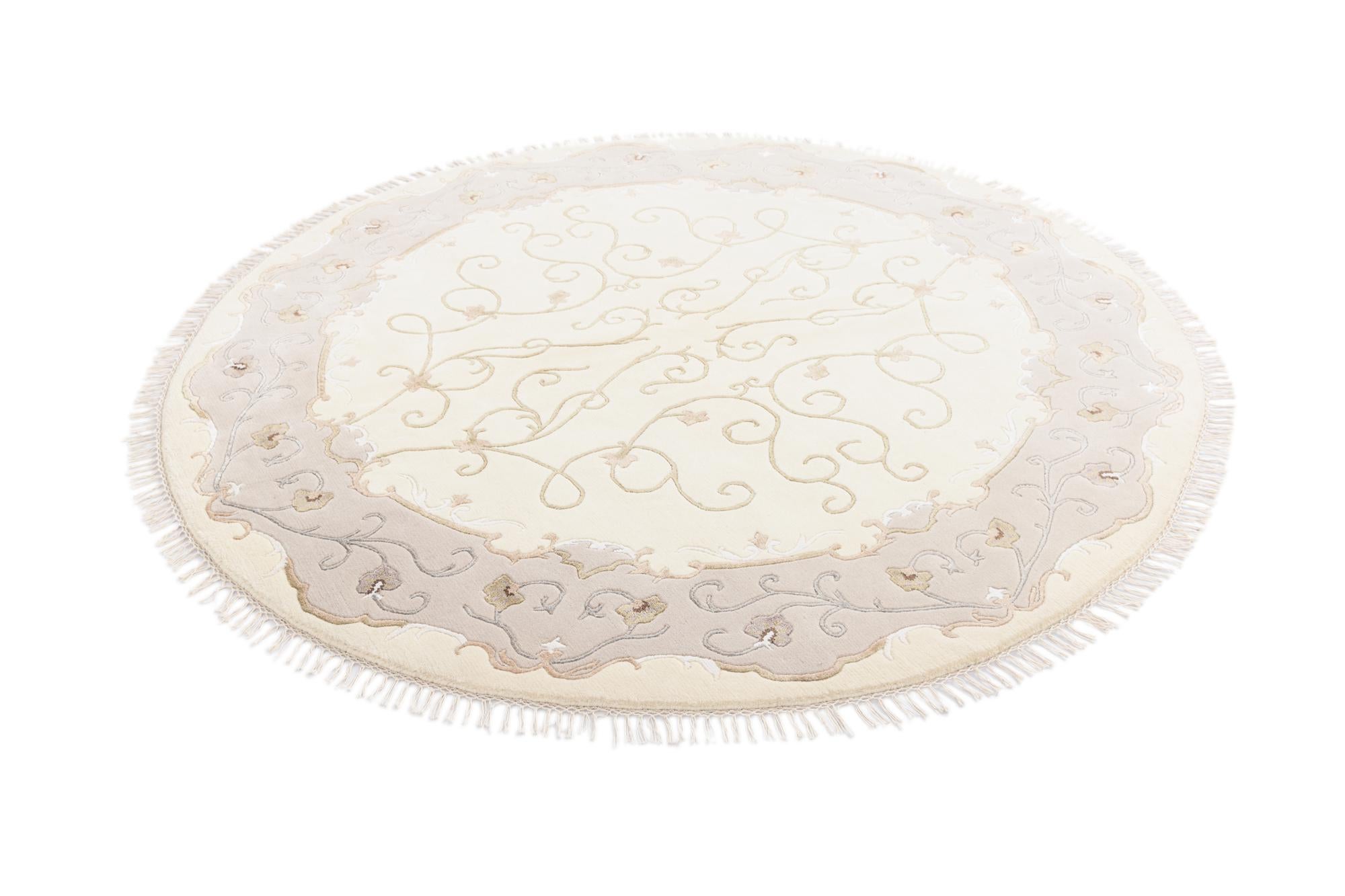 6' 5 x 6' 5 Hand Knotted Darya Round Rug