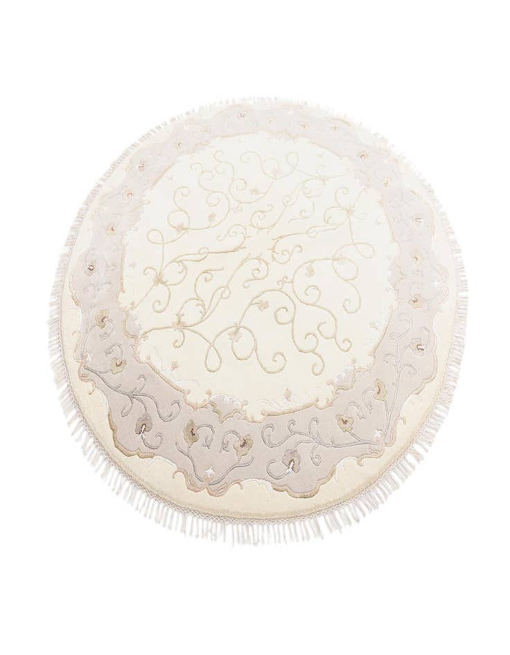 Detail image of 6' 5 x 6' 5  Hand Knotted Darya Round Rug