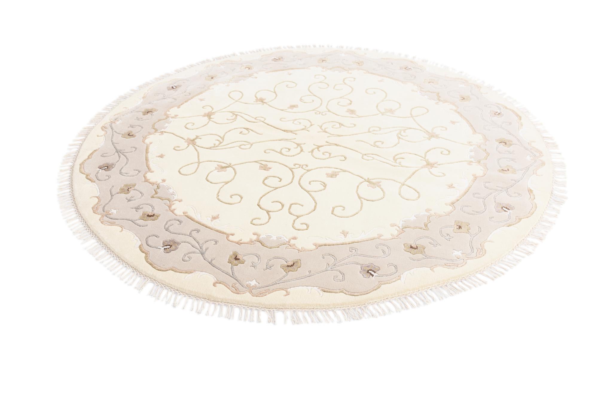 6' 5 x 6' 5 Hand Knotted Darya Round Rug
