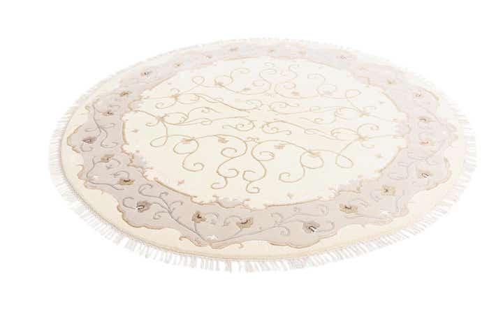 6' 5 x 6' 5 Hand Knotted Darya Round Rug