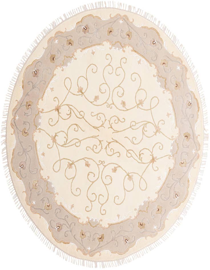 Detail image of 6' 5 x 6' 5 Hand Knotted Darya Round Rug