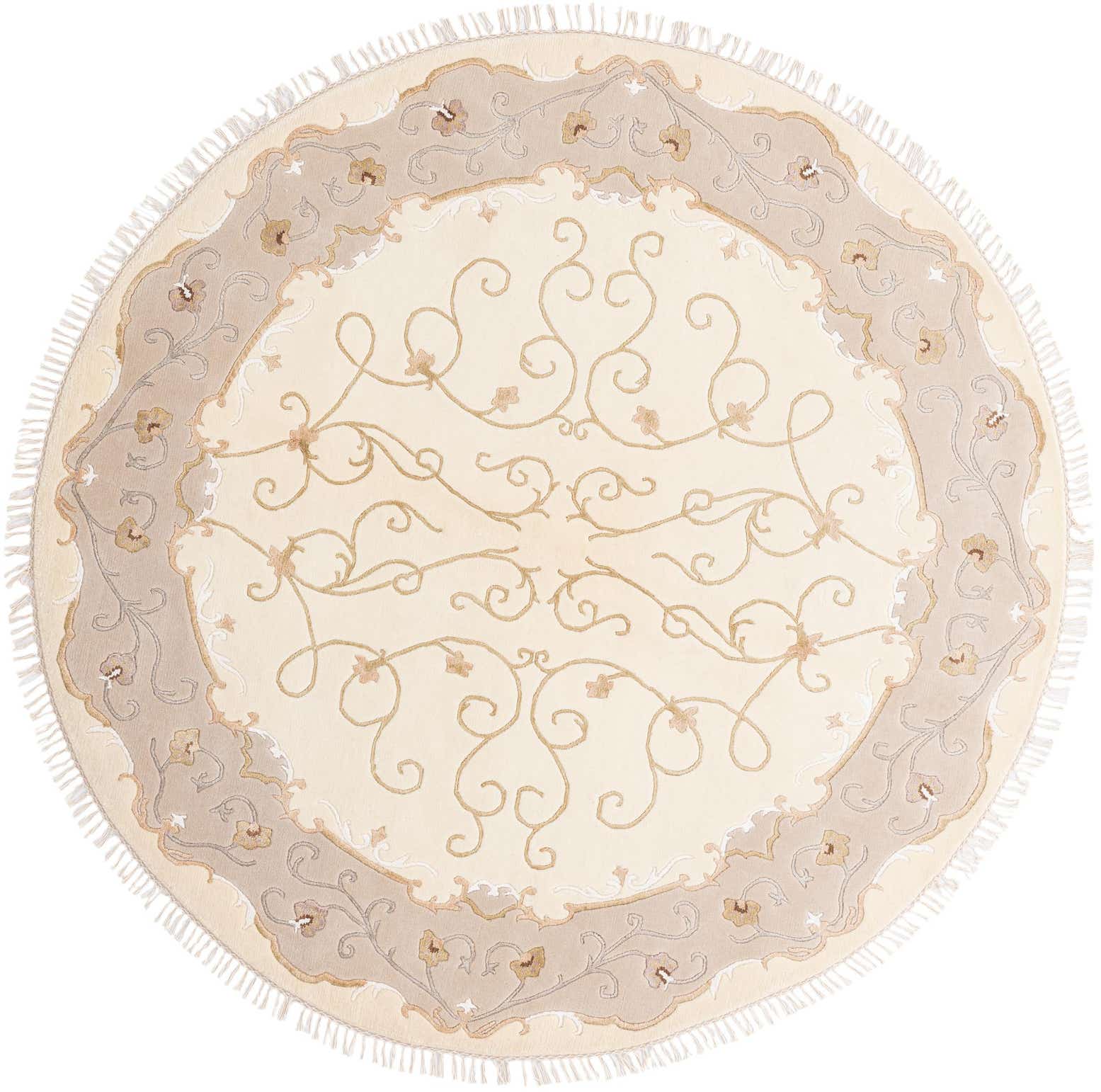 6' 5 x 6' 5 Hand Knotted Darya Round Rug