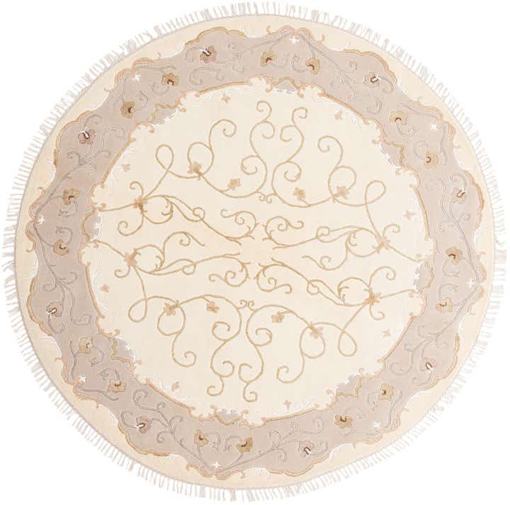 6' 5 x 6' 5 Hand Knotted Darya Round Rug