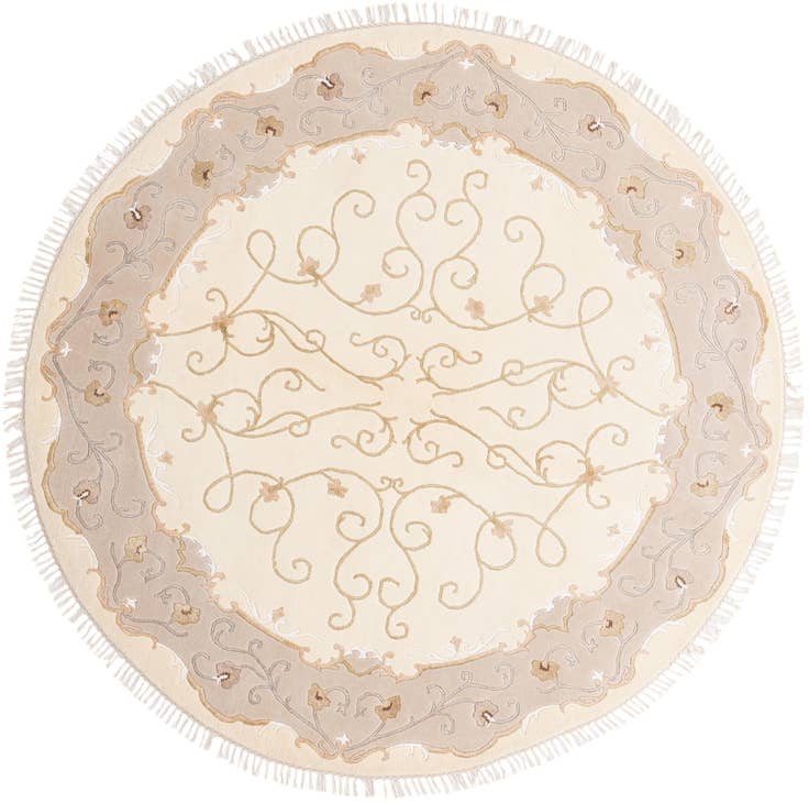Detail image of 6' 5 x 6' 5 Hand Knotted Darya Round Rug