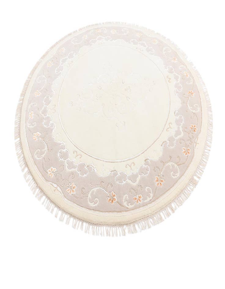 Detail image of 6' 7 x 6' 7  Hand Knotted Darya Round Rug