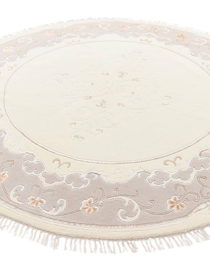 Detail image of 6' 7 x 6' 7  Hand Knotted Darya Round Rug