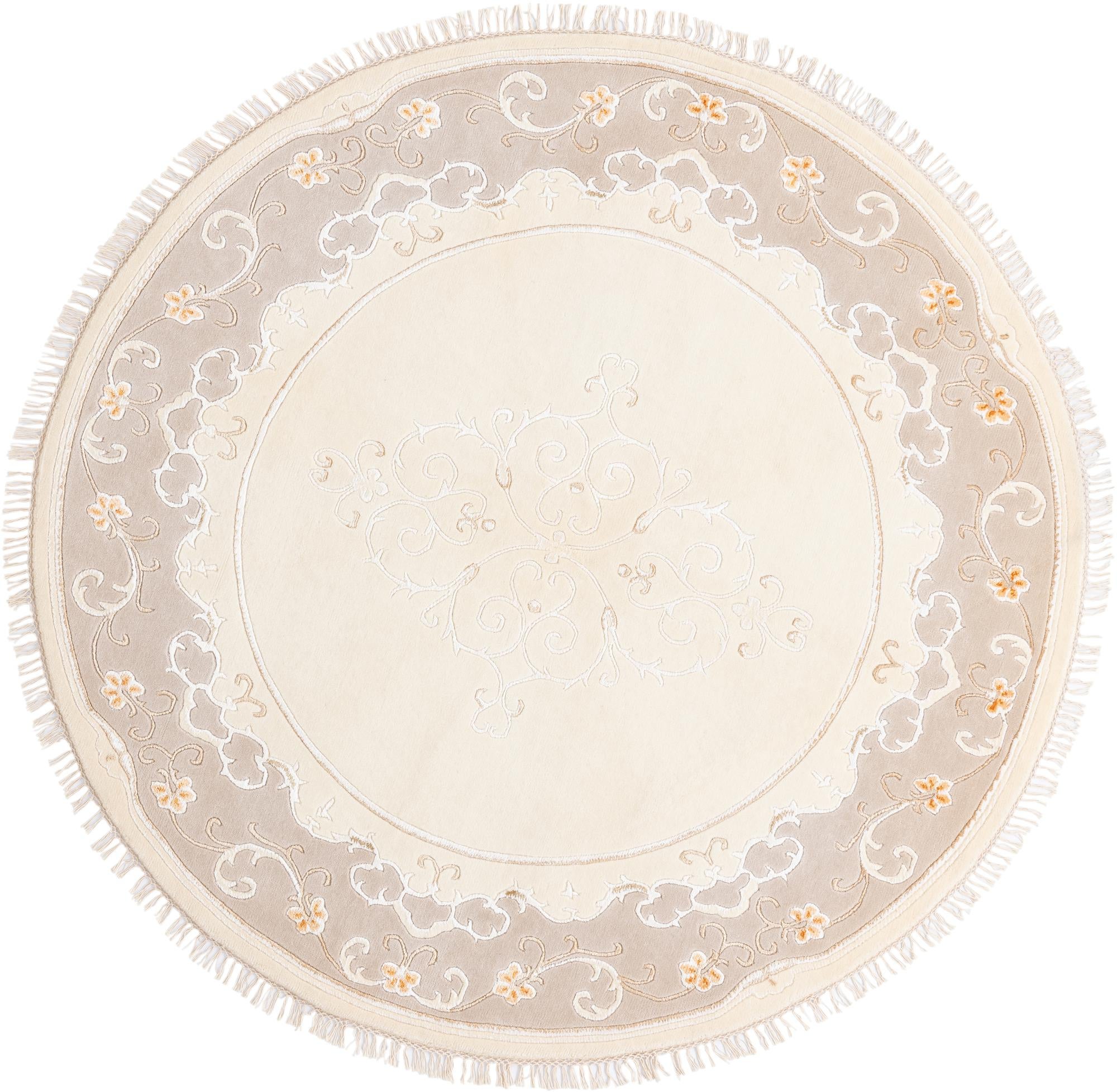 6' 7 x 6' 7 Hand Knotted Darya Round Rug