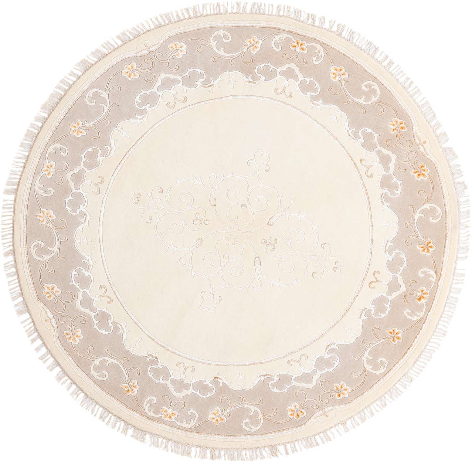 6' 7 x 6' 7 Hand Knotted Darya Round Rug