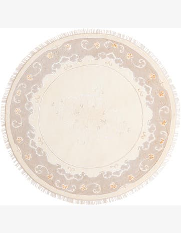 6' 7 x 6' 7 Hand Knotted Darya Round Rug
