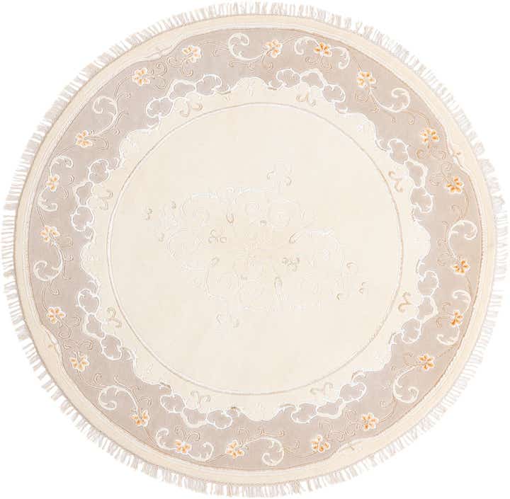 6' 7 x 6' 7 Hand Knotted Darya Round Rug
