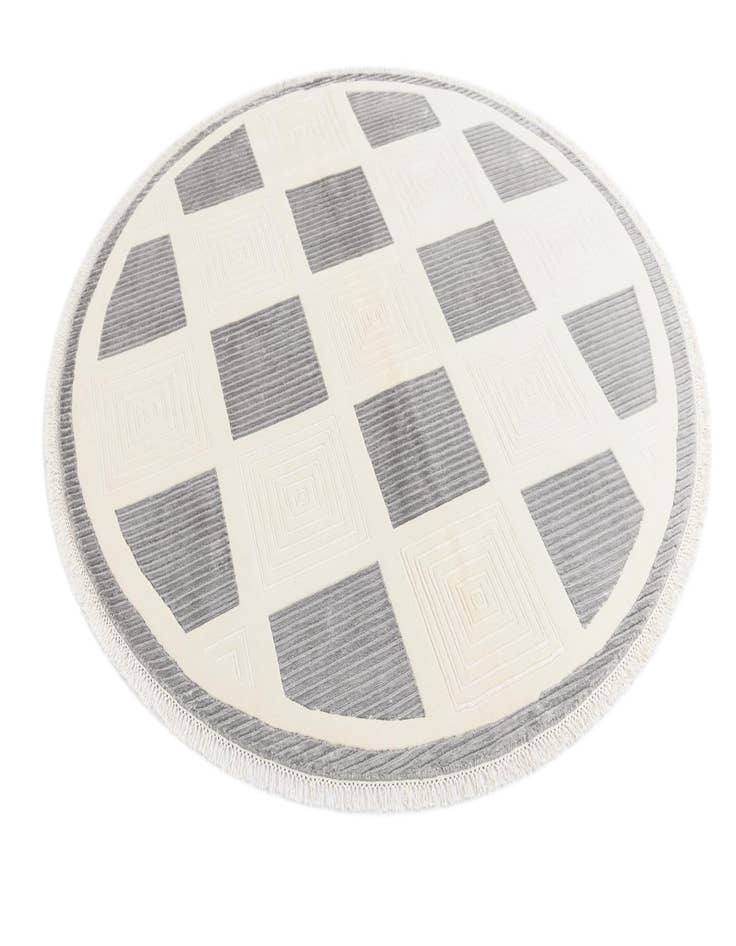 Detail image of 6' 4 x 6' 4  Hand Knotted Darya Wool Round Rug