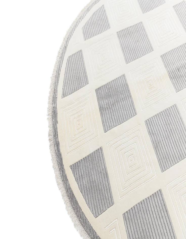 Detail image of 6' 4 x 6' 4  Hand Knotted Darya Wool Round Rug