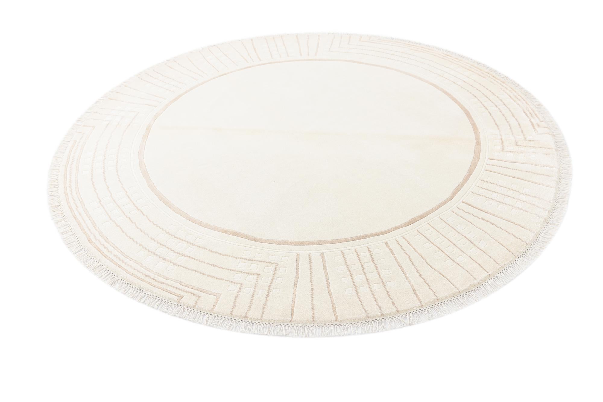 6' 7 x 6' 7 Hand Knotted Darya Round Rug