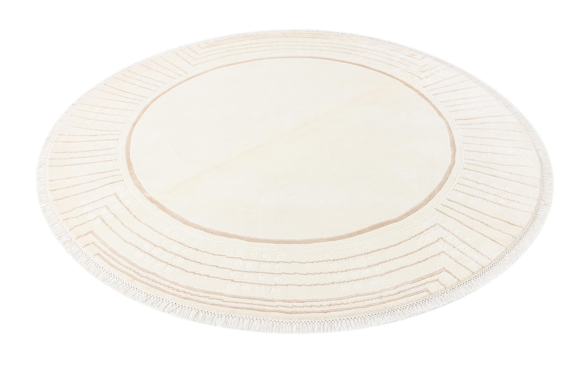6' 7 x 6' 7 Hand Knotted Darya Round Rug