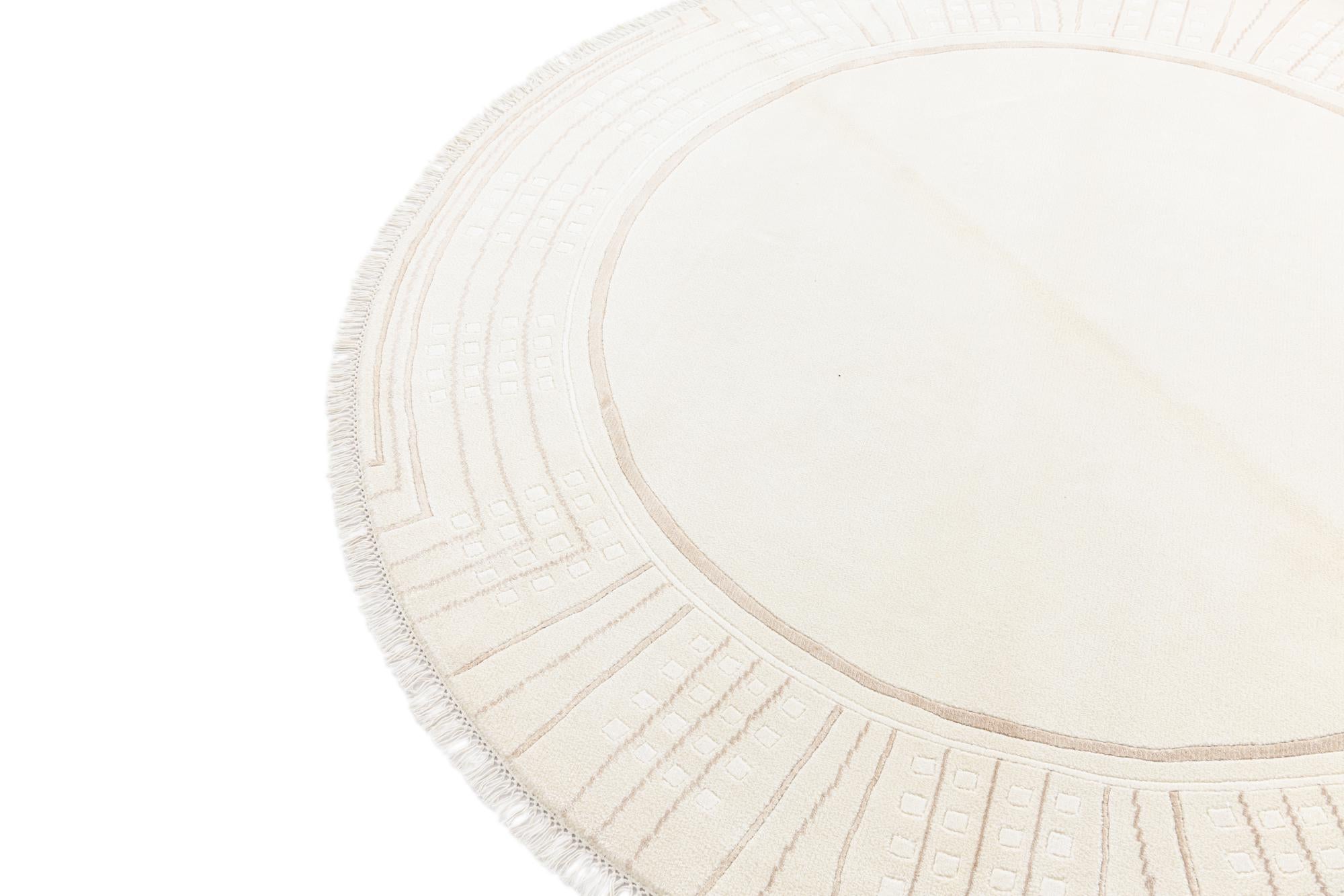6' 7 x 6' 7 Hand Knotted Darya Round Rug