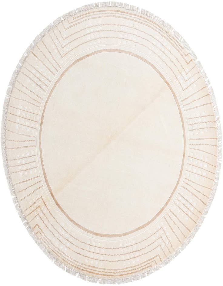 Detail image of 6' 7 x 6' 7 Hand Knotted Darya Round Rug