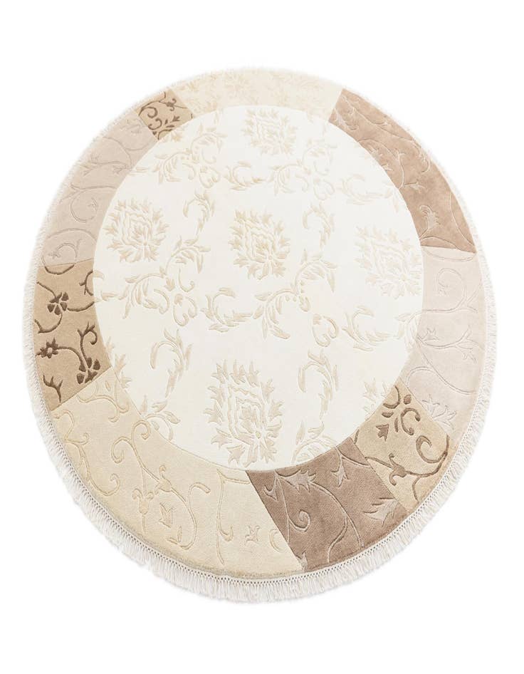 Detail image of 6' 7 x 6' 7  Hand Knotted Darya Round Rug