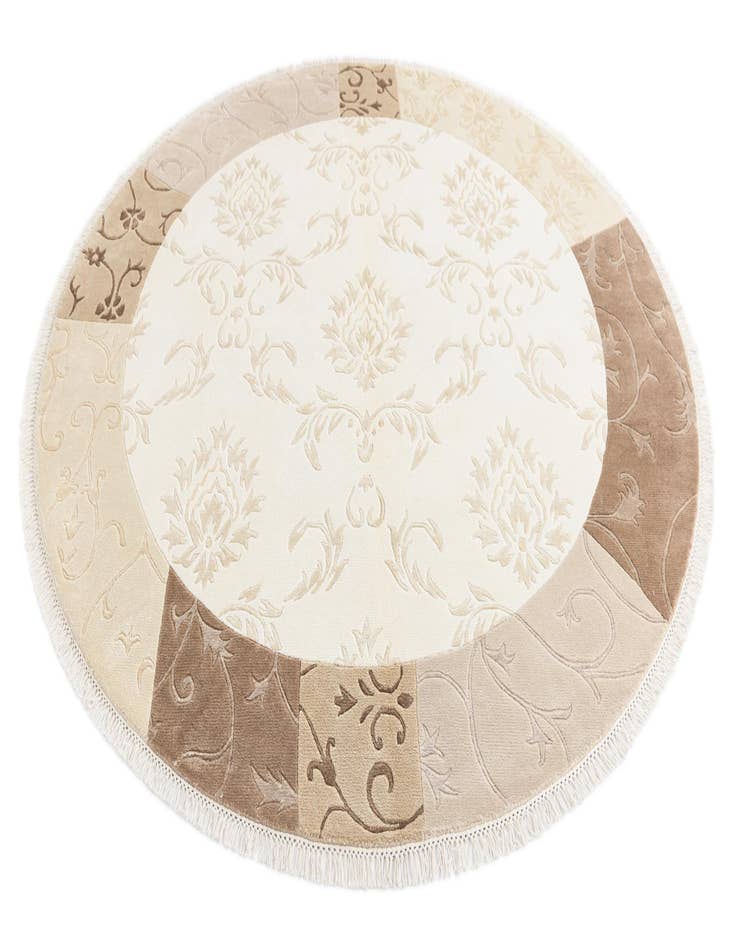 Detail image of 6' 7 x 6' 7  Hand Knotted Darya Round Rug