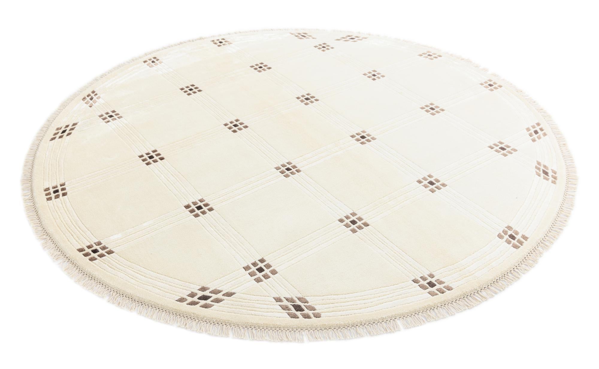 6' 4 x 6' 4 Hand Knotted Darya Round Rug
