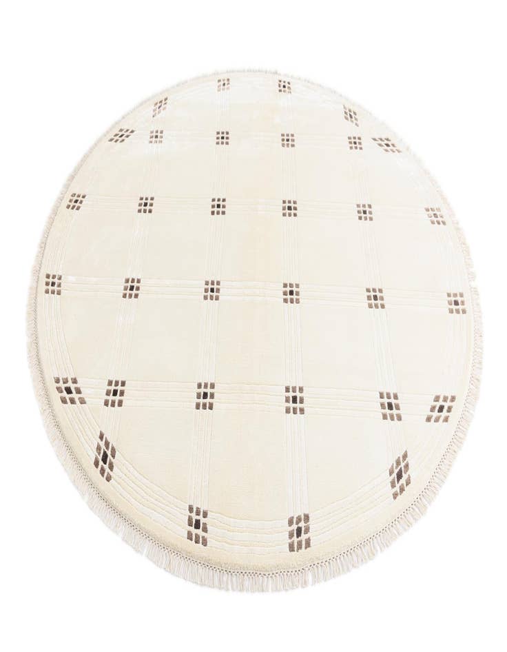 Detail image of 6' 4 x 6' 4  Hand Knotted Darya Round Rug