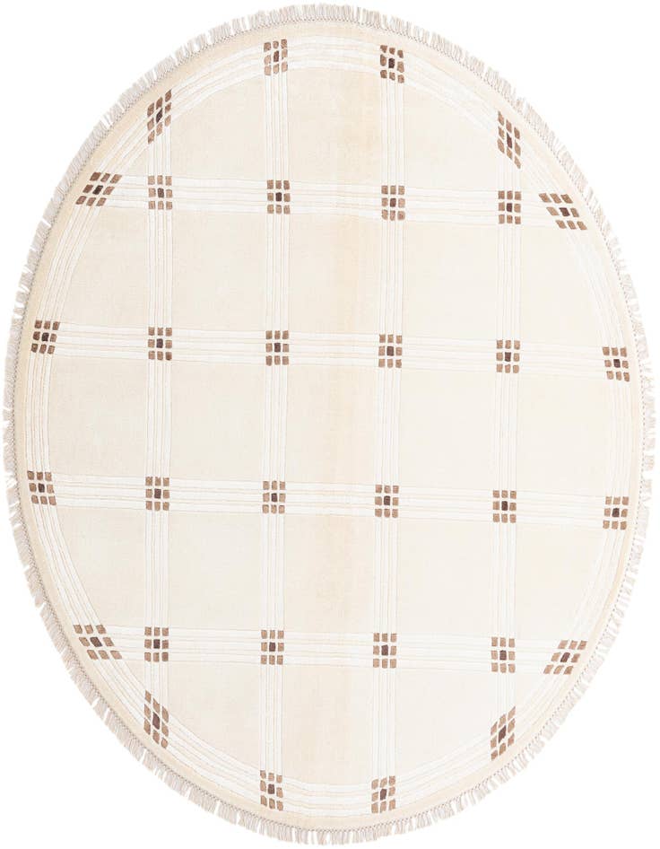 Detail image of 6' 4 x 6' 4 Hand Knotted Darya Round Rug