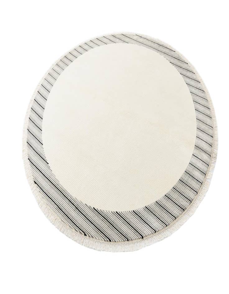 Detail image of 6' 6 x 6' 6  Hand Knotted Darya Wool Round Rug