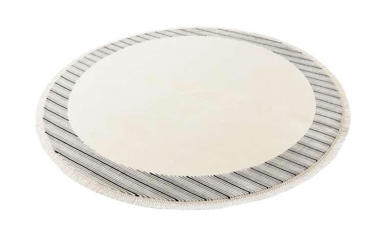 6' 6 x 6' 6 Hand Knotted Darya Wool Round Rug