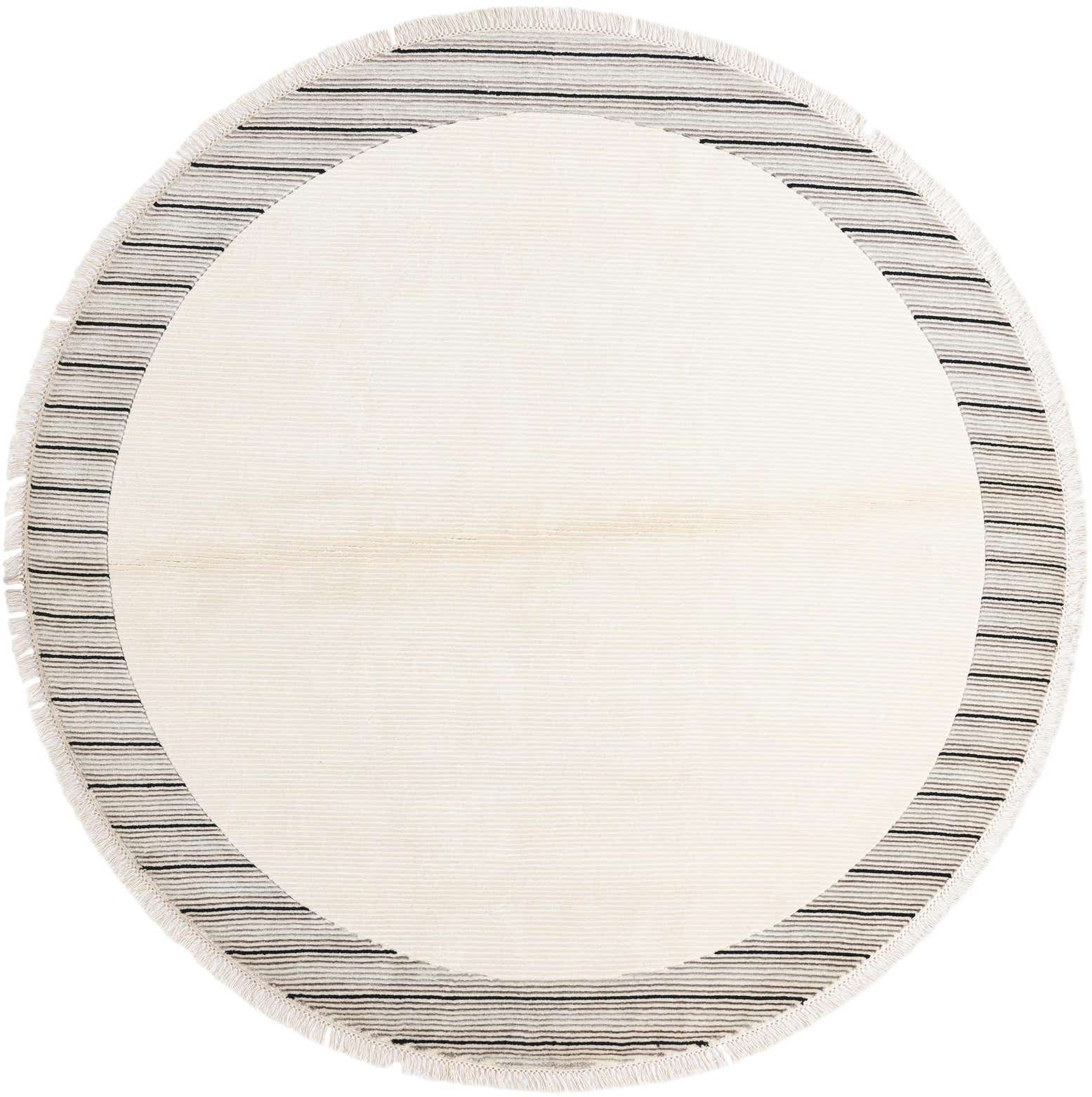 6' 6 x 6' 6 Hand Knotted Darya Wool Round Rug