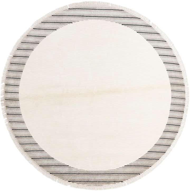 6' 6 x 6' 6 Hand Knotted Darya Wool Round Rug