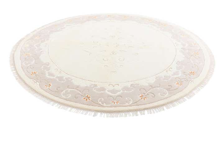 8' 4 x 8' 4 Hand Knotted Darya Wool Round Rug