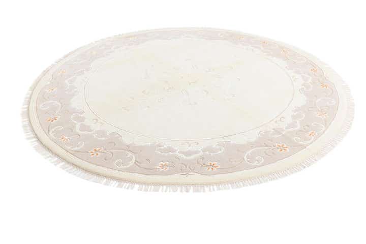 8' 4 x 8' 4 Hand Knotted Darya Wool Round Rug