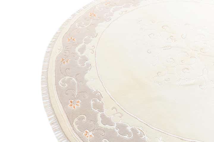 8' 4 x 8' 4 Hand Knotted Darya Wool Round Rug