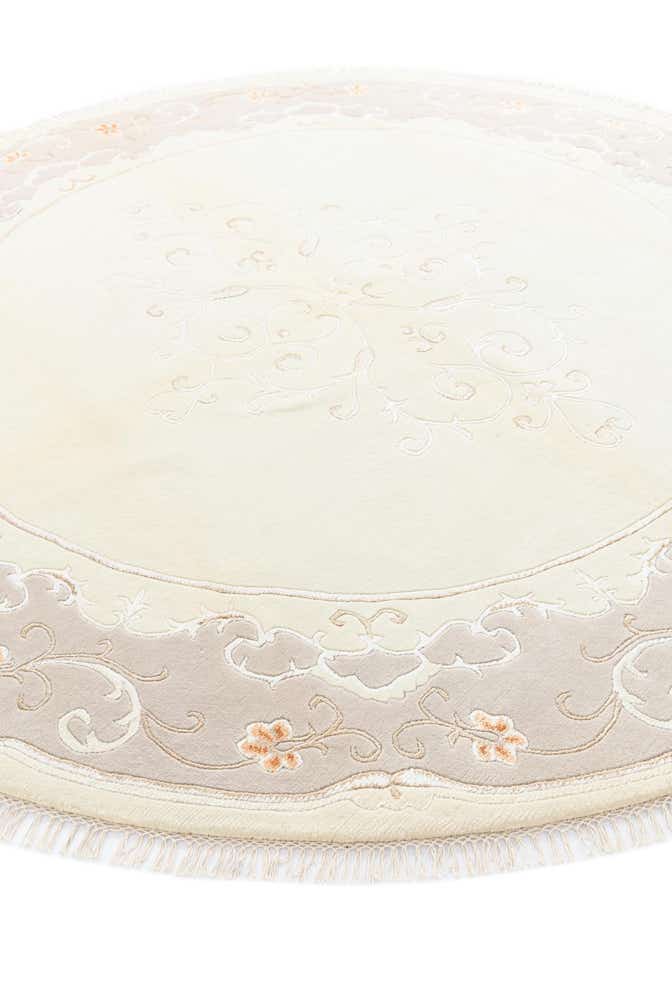 8' 4 x 8' 4 Hand Knotted Darya Wool Round Rug