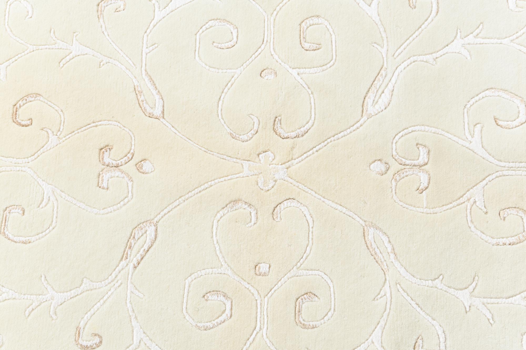 8' 4 x 8' 4 Hand Knotted Darya Wool Round Rug
