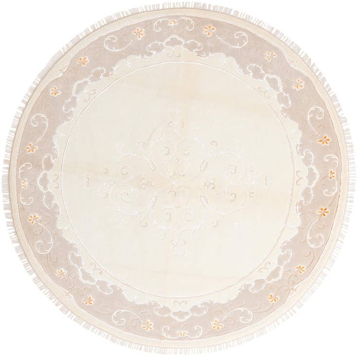 Detail image of 8' 4 x 8' 4 Hand Knotted Darya Wool Round Rug