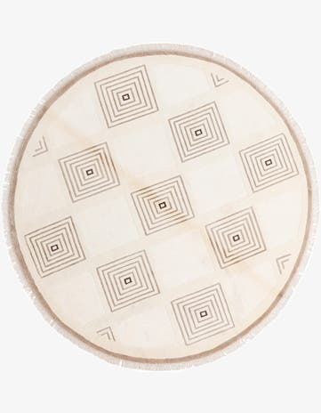 6' 3 x 6' 3 Hand Knotted Darya Round Rug